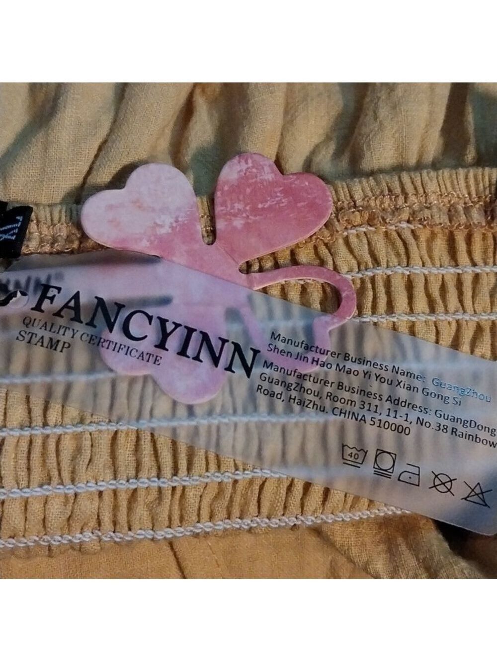 FANCYINN Womens Tie Front Button Down Spaghetti Strap Dress NWT Size XL - Picture 9 of 10